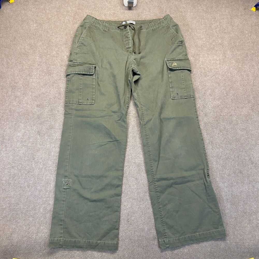 Nike ACG Cargo Pants Women's Size 10 Green Outdoor Adventure Roll Tabs Flaw 29"